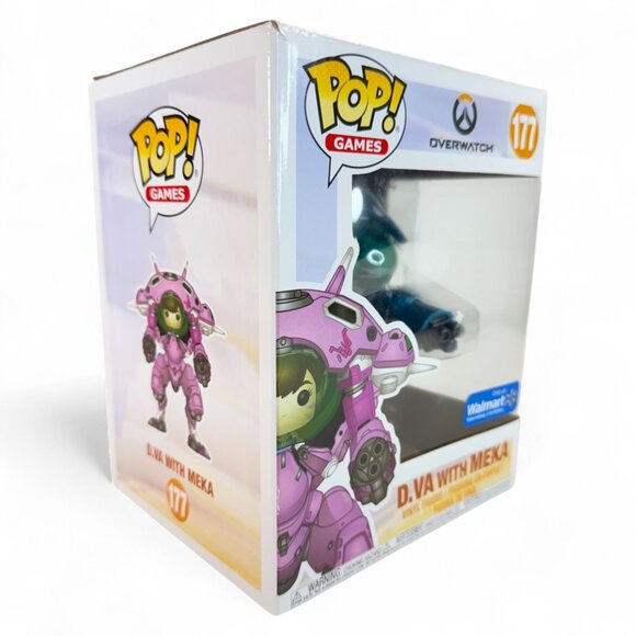 Funko Pop Games Overwatch D.Va & Meka blueberry #177 Exclusive Vinyl Figure - Picture 6 of 8